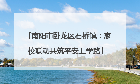 南阳市卧龙区石桥镇：家校联动共筑平安上学路